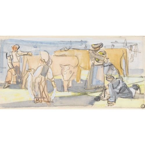 MAURICE BARRAUD : Viehmarkt (DOBIASCHOFSKY AUKTIONEN AG)