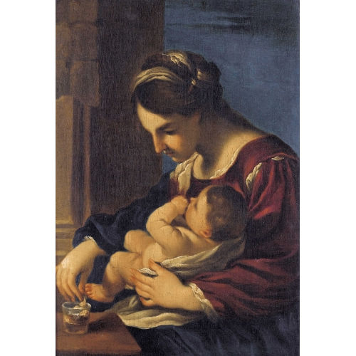 TIZIAN (EIGTL. TIZIANO VECELLIO) : Maria mit Jesuskind (DOBIASCHOFSKY AUKTIONEN AG)