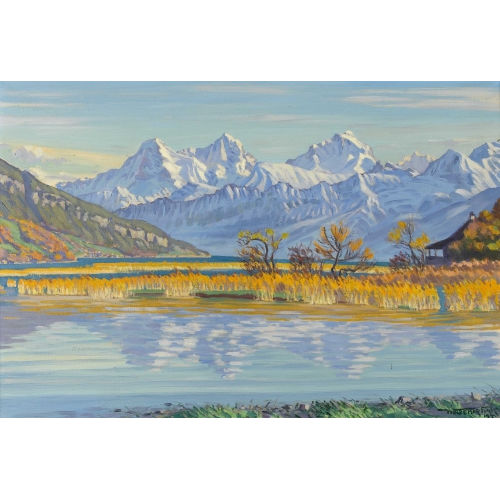 WALDEMAR THEOPHIL FINK : 'Herbst am Thunersee' (DOBIASCHOFSKY AUKTIONEN AG)