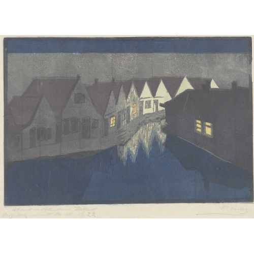 MARTHA CUNZ : 'Abend in Volendam' (DOBIASCHOFSKY AUKTIONEN AG)