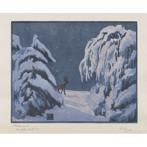 MARTHA CUNZ : 'Winternacht' (DOBIASCHOFSKY AUKTIONEN AG)