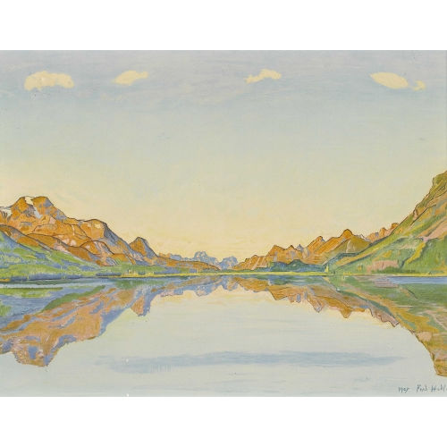 FERDINAND HODLER : 'Silvaplanasee im Herbst' (DOBIASCHOFSKY AUKTIONEN AG)