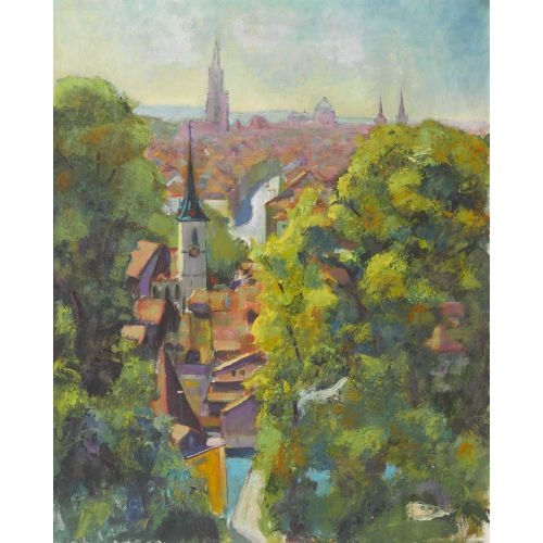 PAUL JAKOB) PAOLO (EIGTL. M�LLER : 'Bern (vom Rosengarten aus)' (DOBIASCHOFSKY AUKTIONEN AG)