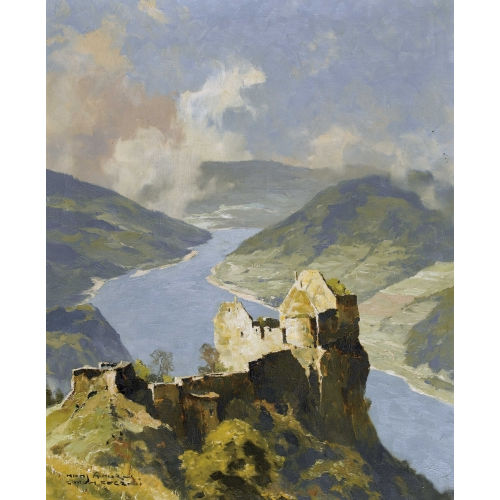 HANS MAURUS : 'Ruine Aggstein (Wachau)' (DOBIASCHOFSKY AUKTIONEN AG)