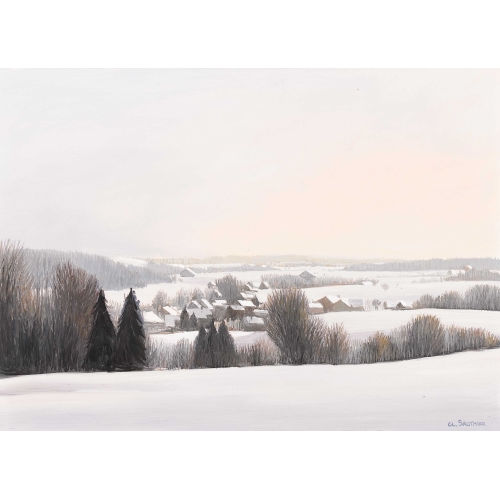 CLAUDE SAUTHIER : Winterlandschaft (DOBIASCHOFSKY AUKTIONEN AG)