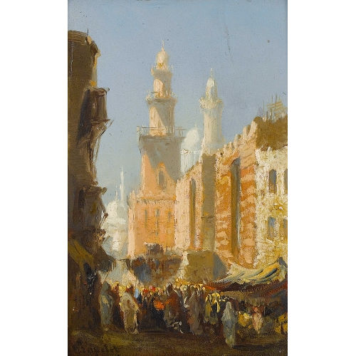 LOUIS AMABLE CRAPELET : Le Souk du Caire (DOBIASCHOFSKY AUKTIONEN AG)