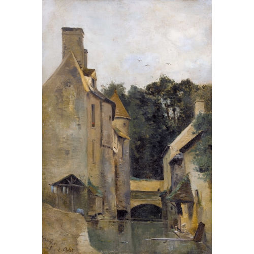ELISABETH-L�ONIE LACOSTE-CHOLET : Morgenstimmung in Valognes (DOBIASCHOFSKY AUKTIONEN AG)