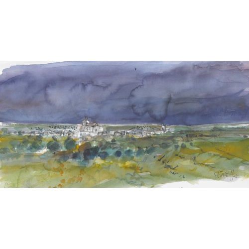 BODO STAUFFER : Spanische Landschaft (DOBIASCHOFSKY AUKTIONEN AG)