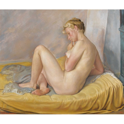 AUR�LE-REN� BARRAUD : Nu sur un matelas (DOBIASCHOFSKY AUKTIONEN AG)