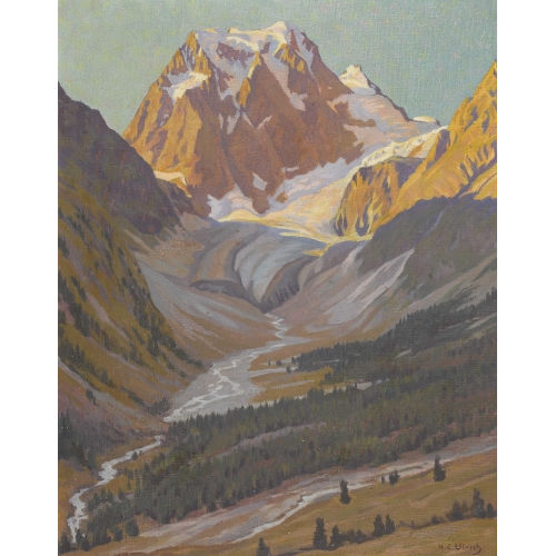 HANS CASPAR ULRICH : 'Der Mont Colon bei Arolla' (DOBIASCHOFSKY AUKTIONEN AG)