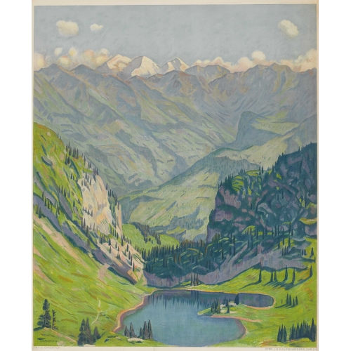 EMIL CARDINAUX : 'Oeschinensee' (DOBIASCHOFSKY AUKTIONEN AG)