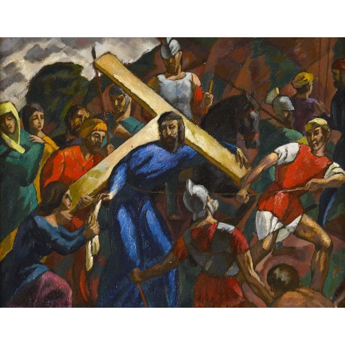 ERNST LINCK : Veronika reicht Jesus das Schweisstuch (DOBIASCHOFSKY AUKTIONEN AG)