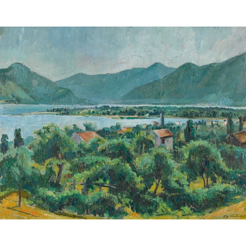 EUGEN AMMANN : Sonniges Maggia-Delta (DOBIASCHOFSKY AUKTIONEN AG)