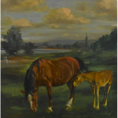 HANS GARTMEIER : Pferd mit Fohlen (DOBIASCHOFSKY AUKTIONEN AG)
