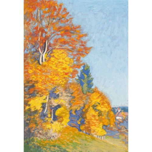 BRUNO HESSE : 'Waldrand im Herbst' (DOBIASCHOFSKY AUKTIONEN AG)