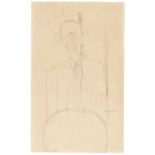 AMEDEO MODIGLIANI : 'Le pote Blaise Cendrars' (DOBIASCHOFSKY AUKTIONEN AG)