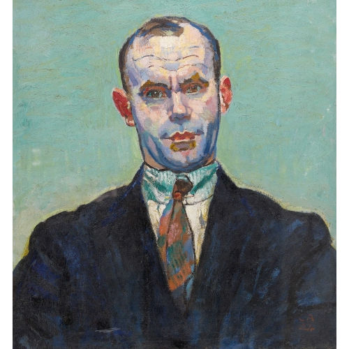 CUNO AMIET : 'Portrait du chanteur Felix Loeffel' (DOBIASCHOFSKY AUKTIONEN AG)