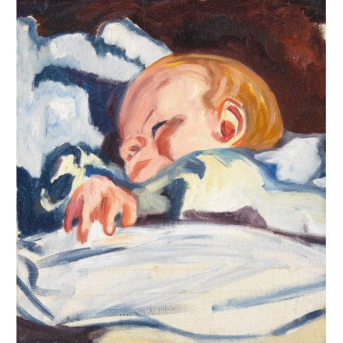 LOUIS VALTAT : 'Le petit Jean Valtat dans son berceau' (DOBIASCHOFSKY AUKTIONEN AG)