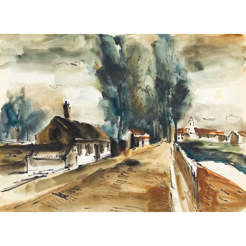 MAURICE DE VLAMINCK : 'La Route' (DOBIASCHOFSKY AUKTIONEN AG)