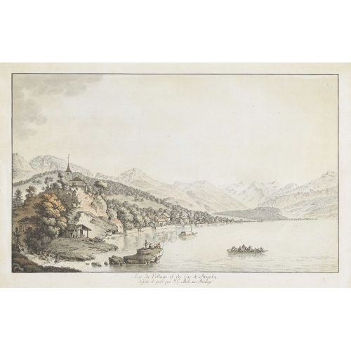 JOHANN LUDWIG ABERLI : 'V�e du Village et du Lac de Brientz' (DOBIASCHOFSKY AUKTIONEN AG)