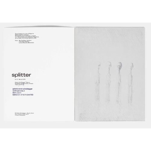 SCHANG HUTTER : 'Splitter' (DOBIASCHOFSKY AUKTIONEN AG)