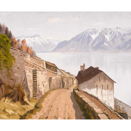 ALBERT DUPLAIN : Rebberg am Genfersee (DOBIASCHOFSKY AUKTIONEN AG)