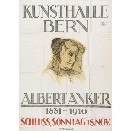 ALBERT ANKER : 'Kunsthalle Bern' (DOBIASCHOFSKY AUKTIONEN AG)