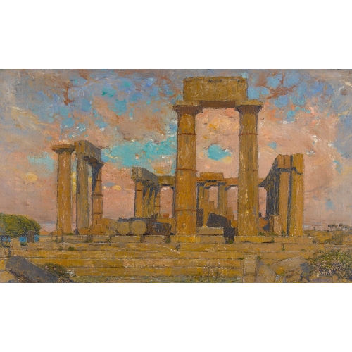JEAN PHILIPPE �DOUARD ROBERT : 'Le Temple d′Aphaea' (DOBIASCHOFSKY AUKTIONEN AG)