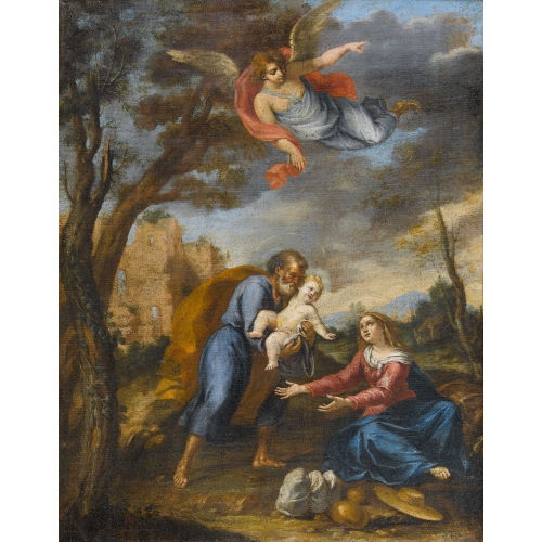 ANTONIO) CORREGGIO (EIGTL. ALLEGRI : Rast auf der Flucht nach �gypten (DOBIASCHOFSKY AUKTIONEN AG)