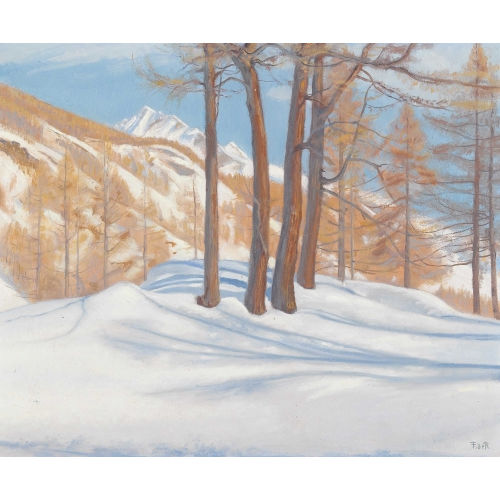 FRAN�OIS DE RIBAUPIERRE : 'Paysage d′hiver' (DOBIASCHOFSKY AUKTIONEN AG)