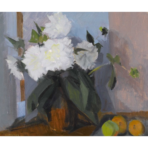 ALBERT CHAVAZ : 'Bouquet de dahlias' (DOBIASCHOFSKY AUKTIONEN AG)