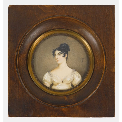 JEAN BAPTISTE ISABEY : Portr�t einer Dame im Empirekleid (DOBIASCHOFSKY AUKTIONEN AG)