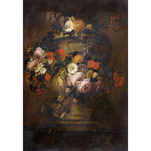 JEAN-BAPTISTE MONNOYER : Prunkstillleben mit Blumen (DOBIASCHOFSKY AUKTIONEN AG)
