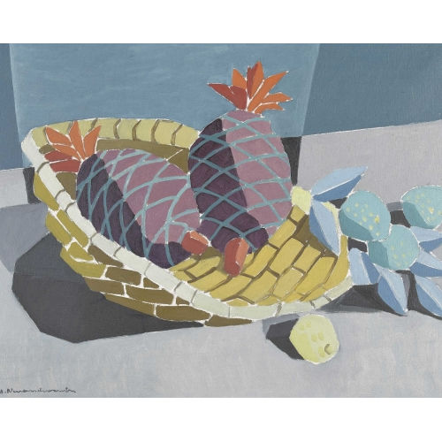ALBERT NEUENSCHWANDER : Stillleben mit Ananas (DOBIASCHOFSKY AUKTIONEN AG)