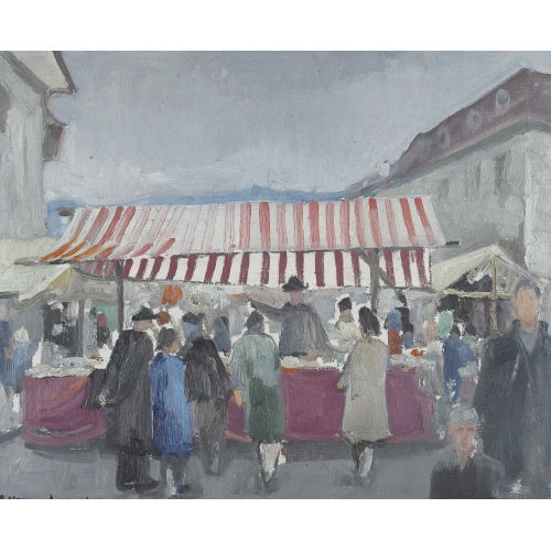 ALBERT NEUENSCHWANDER : Auf dem Markt (DOBIASCHOFSKY AUKTIONEN AG)