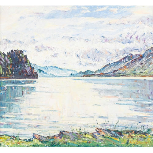 LOUIS D�RR : Sommerlicher Thunersee (DOBIASCHOFSKY AUKTIONEN AG)