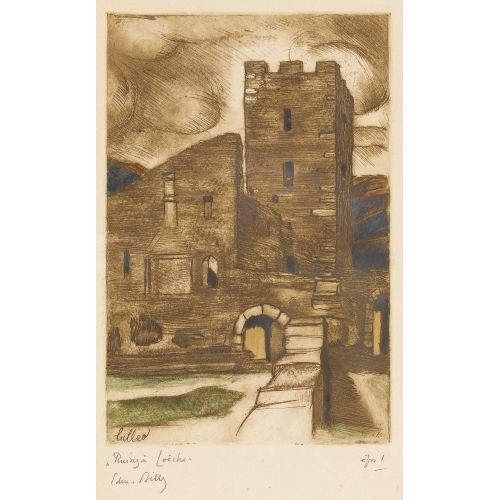 EDMOND BILLE : 'Ruines � Lo�che' (DOBIASCHOFSKY AUKTIONEN AG)