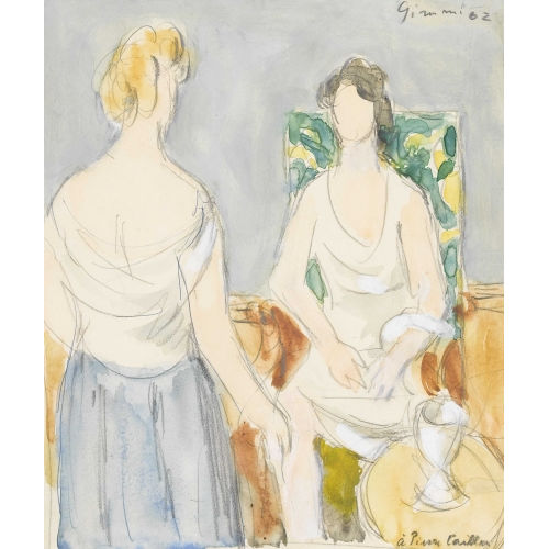 WILHELM GIMMI : Deux femmes (DOBIASCHOFSKY AUKTIONEN AG)