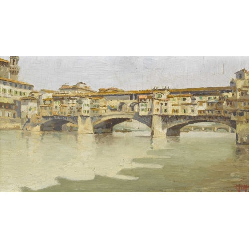 ALESSANDRO MONSAGRATI : Der Ponte Vecchio in Florenz (DOBIASCHOFSKY AUKTIONEN AG)
