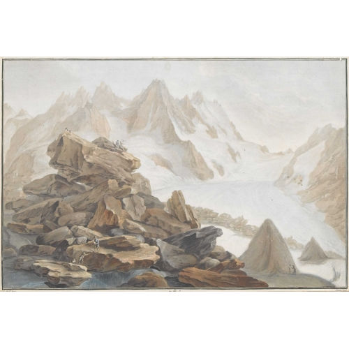 CASPAR WOLF : 'Le Glacier de Lauteraar' (DOBIASCHOFSKY AUKTIONEN AG)