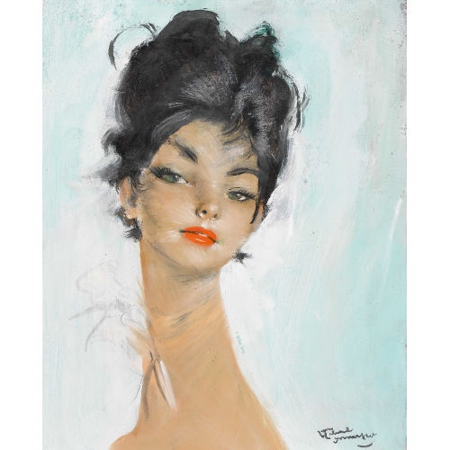 JEAN-GABRIEL DOMERGUE : 'Arlette' (DOBIASCHOFSKY AUKTIONEN AG)