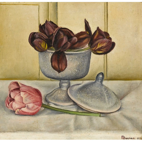 FRAN�OIS �MILE BARRAUD : Stillleben mit Tulpen (DOBIASCHOFSKY AUKTIONEN AG)