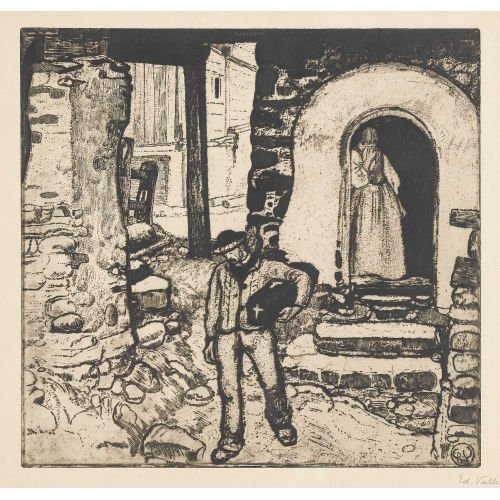 �DOUARD VALLET : 'L′enfant mort' (DOBIASCHOFSKY AUKTIONEN AG)