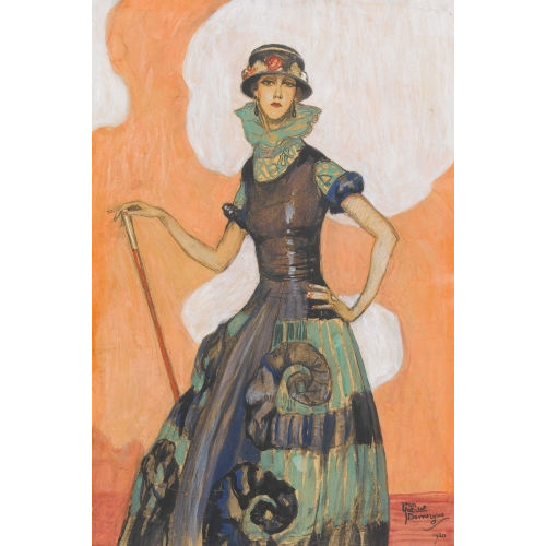 JEAN-GABRIEL DOMERGUE : 'Karsavina' (DOBIASCHOFSKY AUKTIONEN AG)
