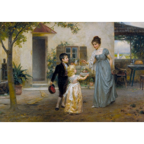 JOHANN FRIEDRICH ENGEL : Muttertag (DOBIASCHOFSKY AUKTIONEN AG)