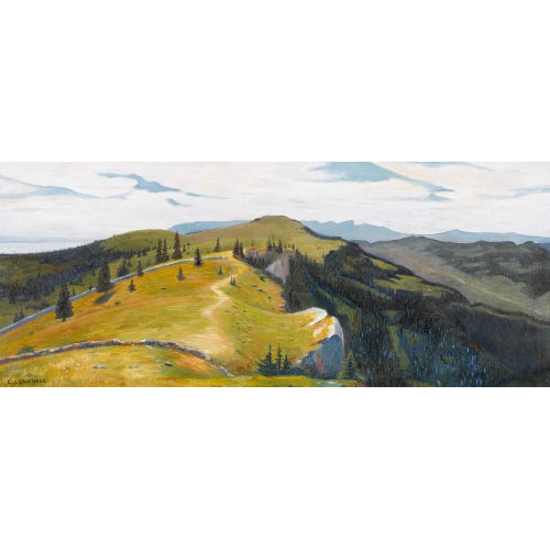CHARLES L′EPLATTENIER : Sonnige Juralandschaft (DOBIASCHOFSKY AUKTIONEN AG)