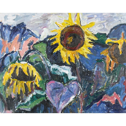 MARTIN PETER FL�CK : Sonnenblumen (DOBIASCHOFSKY AUKTIONEN AG)