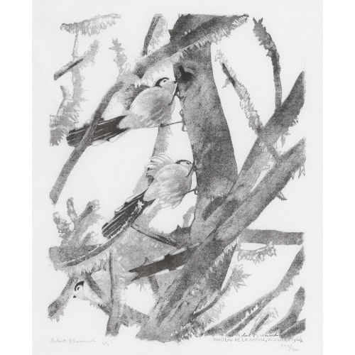 ROBERT HAINARD : 'M�sanges � longue queue dans le givre' (DOBIASCHOFSKY AUKTIONEN AG)