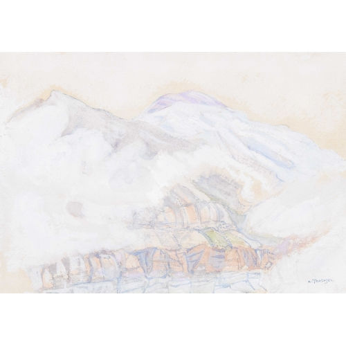 ALBERT TRACHSEL : Bergpartie im Nebel (DOBIASCHOFSKY AUKTIONEN AG)