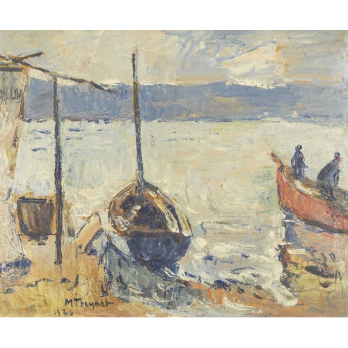 MAX ROBERT THEYNET : Hafen mit Fischerbooten (DOBIASCHOFSKY AUKTIONEN AG)
